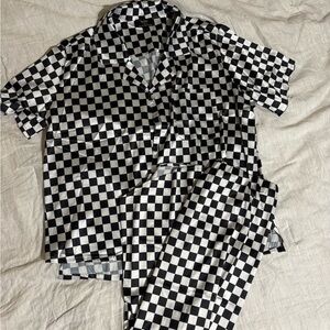 Dressed in LALA satin skirt set